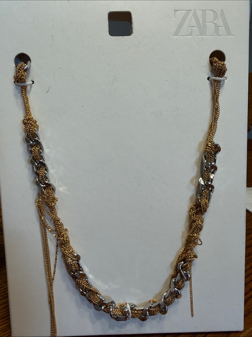 ZARA STATEMENT GOLD / SILVER NECKLACE